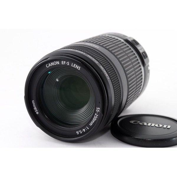Canon EF-S f/4-5.6 55-250mm IS 望遠ズームレンズ 美品 動作確認済み ...