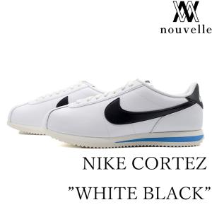 NIKE CORTEZ  ナイキ コルテッツ ” WHITE BLACK ”  ホワイト 水色 メンズ DM4044-100｜nouvelle22