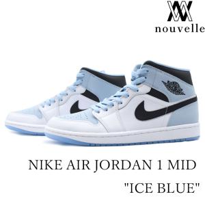 NIKE AIR JORDAN 1 ナイキ エアー ジョーダン MID " ICE BLUE "  ミッド アイスブルー メンズ ブルー ホワイト DV1308-104｜nouvelle22