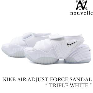 NIKE AIR ADJUST FORCE SANDAL ” TRIPLE WHITE ” サンダル レディース ホワイト シルバー DV2136-100｜nouvelle22