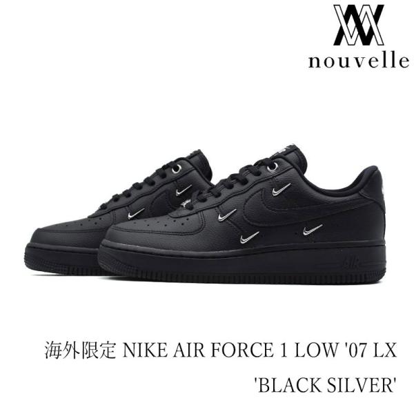 海外限定 NIKE ナイキ AIR FORCE 1 LOW &apos;07 LX エアフォース ワン ブラッ...