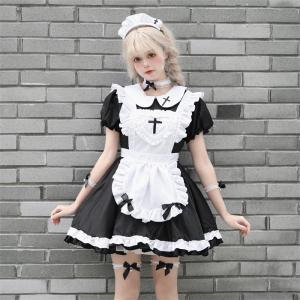 ハロウィンコスプレ 仮装 メイド 服 ゴスロリ...の詳細画像1