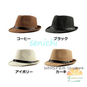 夏帽子 メンズ HAT 夏 ペーパーハット 春...の詳細画像2