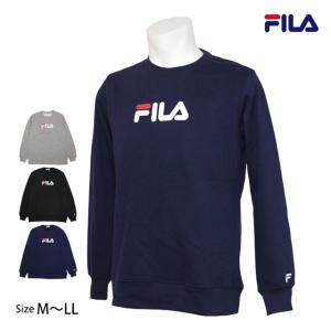 トレーナー スウェット 裏起毛 メンズ フィラ FILA あったか クルーネック 男性 プルオーバー 長袖 大人｜novice-sf