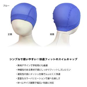 スイムキャップ メッシュ スイミングキャップ ...の詳細画像1