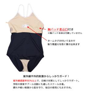 スクール水着 女子 女の子 ワンピース水着 パ...の詳細画像2