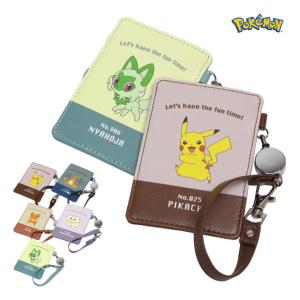 【海外品】ポケモン ストラップ付きカードケース Pokemon（ポケモン） パスケース 定期入れ リール付き カードケース ic