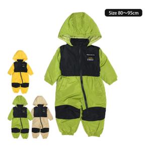 ベビー ジャンプスーツ 男の子 女の子 子供 スノーウェア 雪遊び 中綿 カバーオール つなぎ スノーコンビ  80cm 90cm 95cm