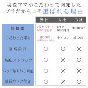マタニティ 授乳ブラ 2枚セット マタニティブ...の詳細画像5