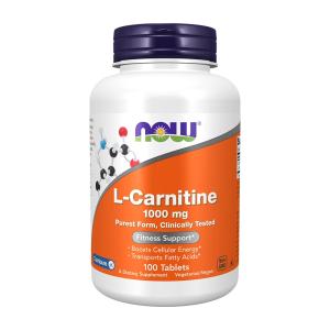 L-カルニチン 1000mg ナウフーズ 100錠 Now Foods L-Carnitine 1,000
