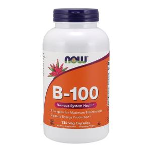 ビタミンB-100 ナウフーズ 250ベジカプセル Now Foods B-100 250 Veg Capsules
