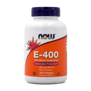 E-400 混合トコフェロール配合 250ソフトジェル ナウフーズ Now Foods　E-400 With Mixed Tocopherols, 250 Softgels