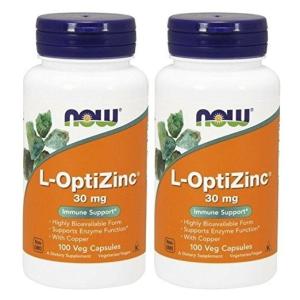 L-オプティジンク 30mg イミューンサポート 100錠 2個セット ナウフーズ NOW FOODS L-OptiZinc 30 mg 100 Veg Capsules 2set｜nowfoods