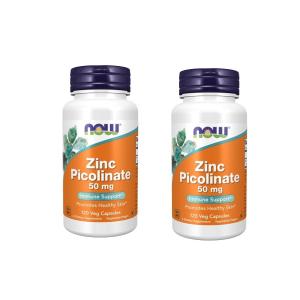 ナウフーズ ジンクピコリネート 50mg 120錠 2本セット Now foods Zinc Picolinate 50 mg 120 Veg Capsules 2set｜nowfoods