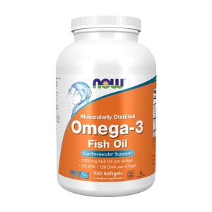 ナウフーズ オメガ3 分子蒸留 500ソフトジェル Now Foods Omega-3, Molecularly Distilled 500 Softgels｜nowfoods