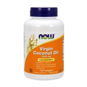 ナウフーズ バージンココナッツオイル 1,000mg 120ソフトジェル【NOW FOODS】Virgin Coconut Oil 1,000 120 Softgels｜nowfoods