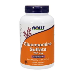 ナウフーズ 硫酸化グルコサミン 750mg 240カプセル Now Foods Glucosamine Sulfate 240 Capsules｜nowfoods