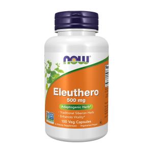 エレウテロ500mg 100ベジカプセル ナウフーズ Now Foods Eleuthero 500 mg, 100 Veg Capsules