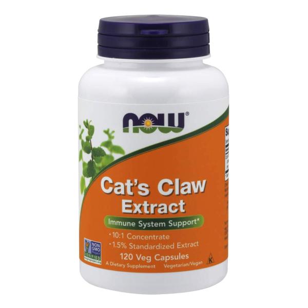 キャッツクローエキス、120ベジカプセル ナウフーズ Cats Claw Extract, 120 ...