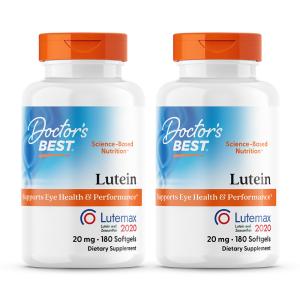 【送料無料】ドクターズベスト ベストルテイン with ルテマックス 20 mg 180 ソフトジェル 2個セット 【Doctor's Best】