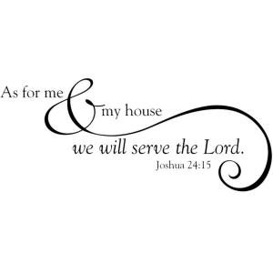 【並行輸入品】Tapestry Of Truth As for me & my house we will serve the Lord.