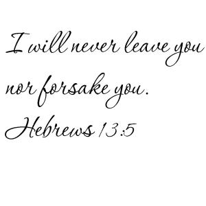 【並行輸入品】Tapestry Of Truth Hebrews 13:5 Wall and home scripture, lette