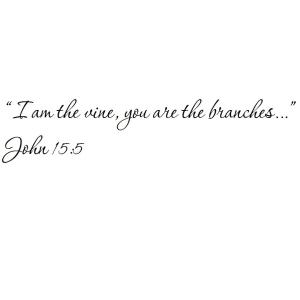 【並行輸入品】Tapestry Of Truth John 15:5 Wall and home scripture, letterin