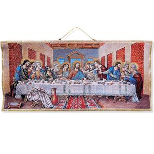 【並行輸入品】with Hanging Crosses Religious Gifts Mystical Last Supper Tapestr