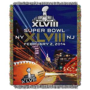 【並行輸入品】 Super Bowl XLVIII Downtown Tapestry Throw