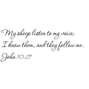 【並行輸入品】 Tapestry Of Truth John 10:27 TOT3593 Wall and Home Scriptu