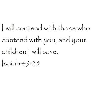 【並行輸入品】Tapestry Of Truth Isaiah 49:25 Wall and home scripture, lette
