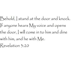 【並行輸入品】Tapestry Of Truth Revelation 3:20 Wall and home scripture, le