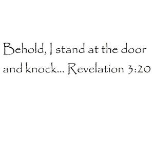 【並行輸入品】Tapestry Of Truth Revelation 3:20 Wall and home scripture, le