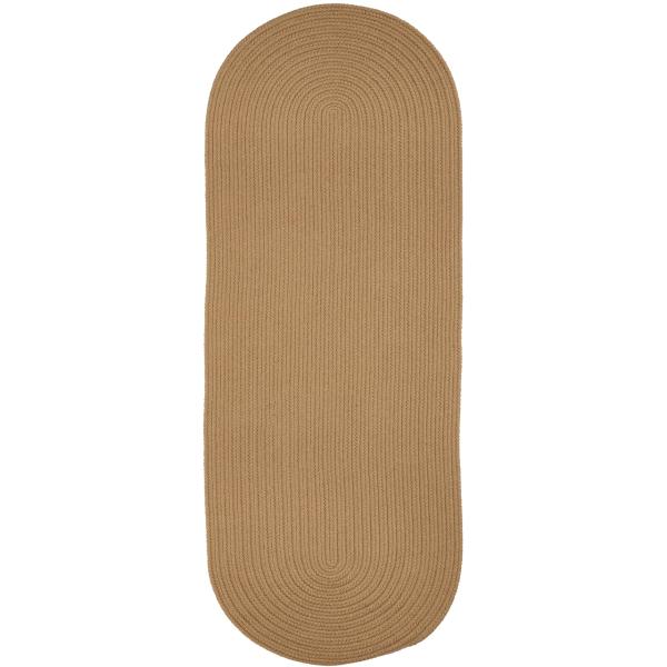 【並行輸入品】 Rhody Rug Solid Poly S006 Camel 2' x 4' Ov...