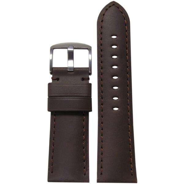 【並行輸入品】26 mm XL PanatimeダークブラウンHeavy Padded Genuin...