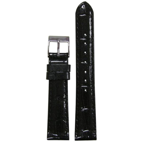 【並行輸入品】16 mm Panatime Sparkling Black本革Watch Band ...