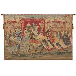 【並行輸入品】中世リストヨーロッパタペストリー 142.24cm x 96.52cm コットン/ビスコース/ポリエステル/ Charlott