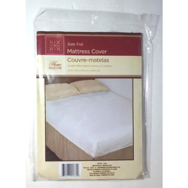 【並行輸入品】Full Size Fitted Mattress Cover White 140cm...