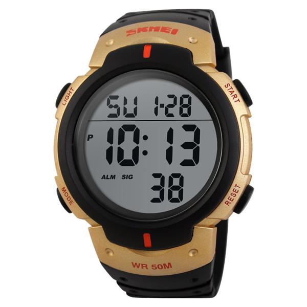 【並行輸入品】SKMEI デジタル腕時計 ポリウレタンバンド 防水 LED 多機能 学生 アウトドア...