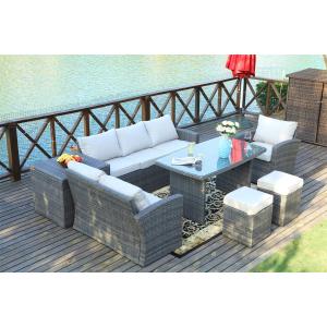 【並行輸入品】 Direct Wicker 7 PCS Outdoor Patio Garden Furniture Rattan Wicker