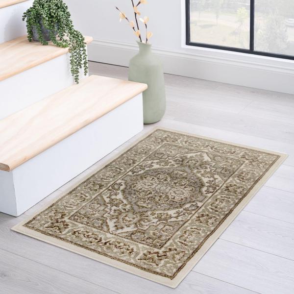 【並行輸入品】 Superior Glendale Collection Area Rug, 8mm...