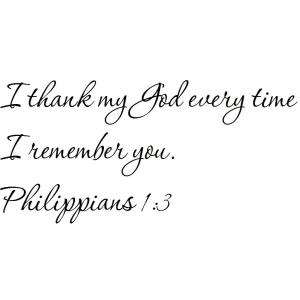 【並行輸入品】Tapestry Of Truth Philippians 1:3 TOT11327 壁と家庭の経典、レタリング、イメ