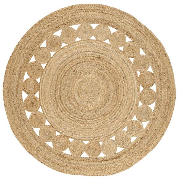 【並行輸入品】 SAFAVIEH Area Rug 3' Round   Natural Fiber...