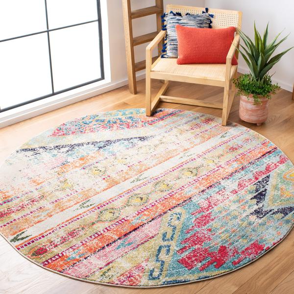 【並行輸入品】SAFAVIEH Monaco Collection Area Rug   4' Ro...
