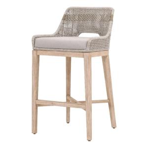 【並行輸入品】 Orient Express Furniture Tapestry Bar Stool Taupe White Flat Rop