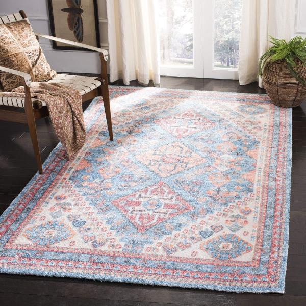 【並行輸入品】 SAFAVIEH Saffron Collection 3' x 5' Blue /...