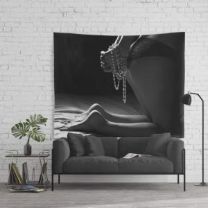 【並行輸入品】 CB Smiles Women with beads wall tapestry (104 x 88 Inches)