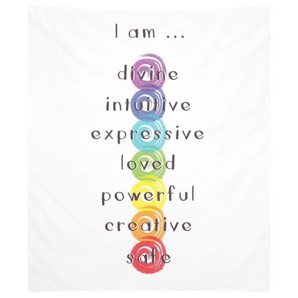 【並行輸入品】 CB Smiles Chakra Meditation Tapestry chakr...