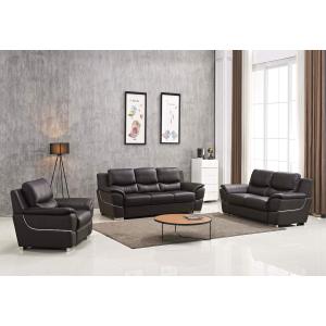 【並行輸入品】 Matisse Kartier Leather Sofa Set (Mocha)