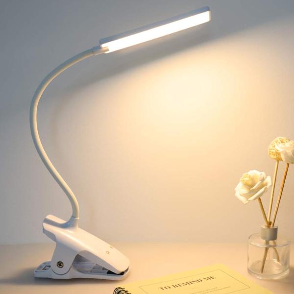 【並行輸入品】クリップライト LED デスクライト 読書灯   Deaunbr USB 充電式 目に...